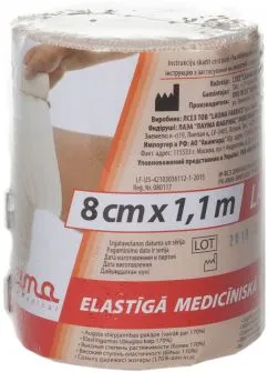 Бинт медицинский эластичный компрессионный Lauma модель 2 Latex Free 8 см х 1.1 м (843003)