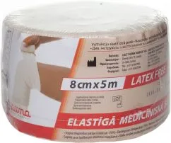 Бинт медичний еластичний компресійний Lauma модель 2 Latex Free 8 см х 5 м (843008)