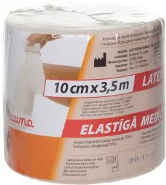 Бинт медичний еластичний компресійний Lauma модель 2 Latex Free 10 см х 3.5 м (843122)
