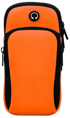 Сумка-чехол для бега на руку Xiamen с 2 карманами 16.5 х 9 х 3.5 см Оранжевый (PH050322)