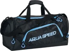 Сумка спортивна Aqua Speed DUFFEL BAG 6727 48x25x29 см Чорно-синя (5908217667274)