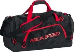 Сумка спортивна Aqua Speed DUFFEL BAG 6774 55x26x30 см Чорно-червона (5908217667748)
