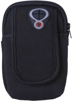 Сумка для бега Xiamen с 2 карманами и чехлом на руку 17х8 см Black (PH050332)