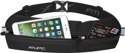 Сумка на пояс для бігу Fitletic Ultimate I Running Belt Чорна (N06-01) - фото №2