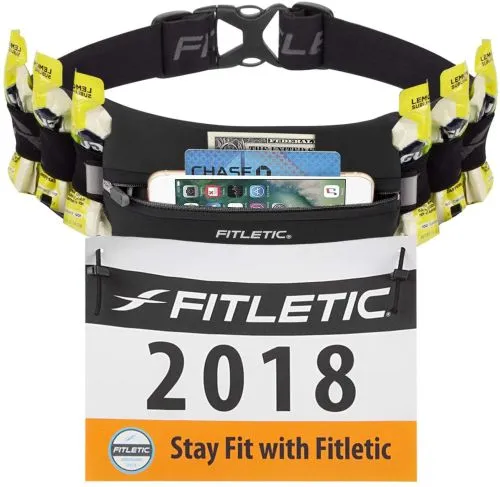 Сумка на пояс для бігу Fitletic Ultimate I Running Belt Чорна (N06-01) - фото №5