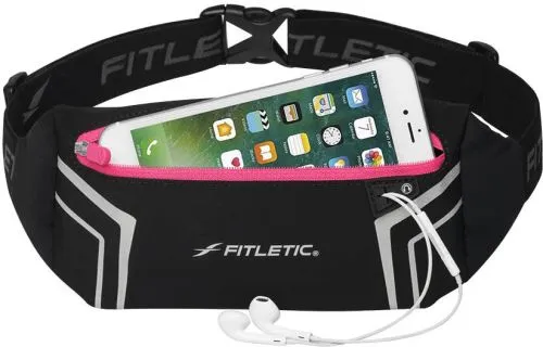 Сумка на пояс для бігу Fitletic Blitz Running Belt Чорна (WR01-01) - фото №3