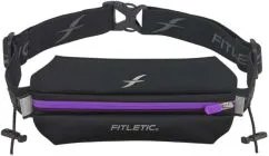 Сумка на пояс для бега Fitletic NEO Racing Running Belt Черно-фиолетовая (N01R-07)