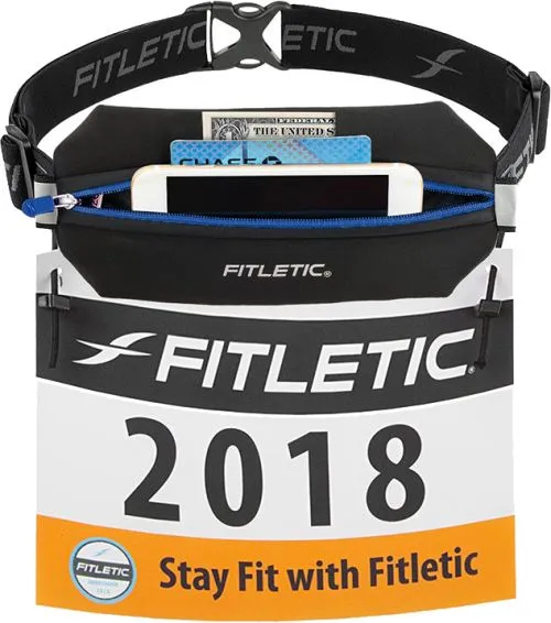 Сумка на пояс для бега Fitletic NEO Racing Running Belt Черно-синяя (N01R-04) - фото №3