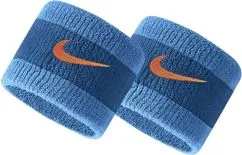 Напульсники Nike Swoosh Wristbands 2 PK Marina/Laser Blue/Rush Orange OSFM (887791407894)