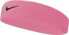 Повязка на голову Nike Swoosh Headband Pink Gaze/Oil Grey OSFM (887791333087)