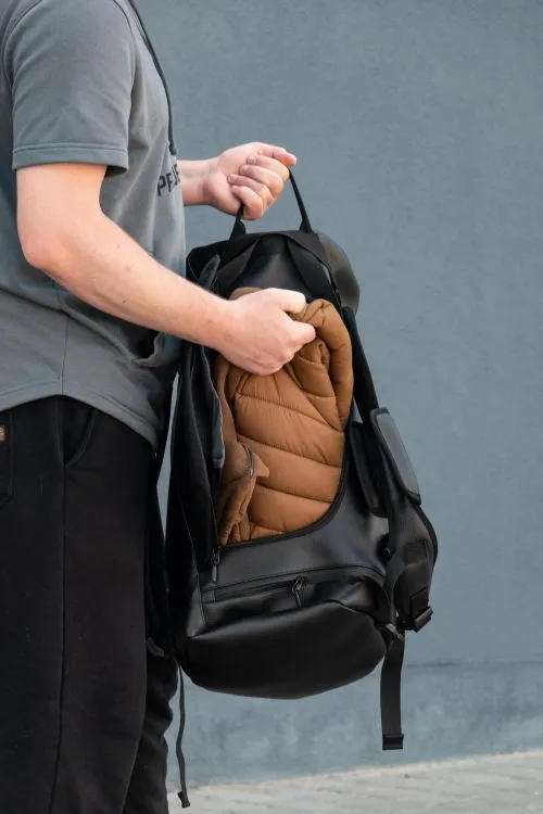 Сумка-рюкзак SG Hold Bag черная текстурная (387242037) - фото №4