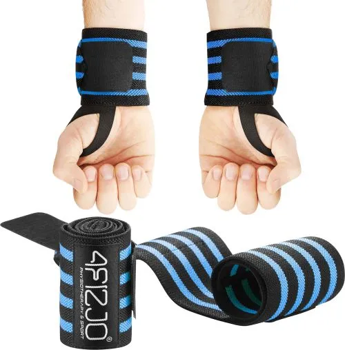 Кистевые бинты 4FIZJO Wrist Wraps Черно-синие (4FJ0411) - фото №3