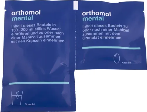 Витамины и минералы Orthomol Mental (обмен веществ и умственная деятельность) 15 дней (10551706) - фото №4