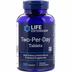 Мультивітаміни Двічі на день, Two-Per-Day, Life Extension, 60 таблеток (737870231660)