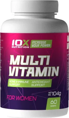 Комплекс вітамінів для жінок 10X Nutrition Multivitamin for Women 60 таблеток (525272730825)