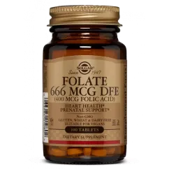 Фолиевая Solgar кислота (В9), Folic Acid, 400 мкг, 100 таблеток (033984010802)