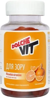 Вітаміни желейні Dolche Vit для зору на основі пектину 60 шт. (4820208131056)