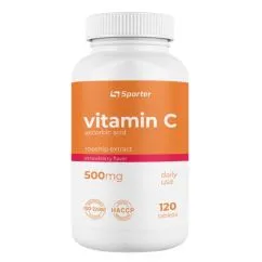 Витамины Sporter Vitamin C 500 mg with rosehip 120 таблеток (4820249720011)