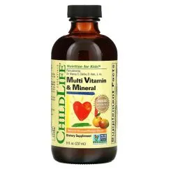 Мультивитамины ChildLife для детей вкус апельсин-манго Multi Vitamin & Mineral 237 мл (608274103009)