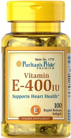 Вітаміни Puritan's Pride Vitamin E-400 IU 100 капсул (074312117701)