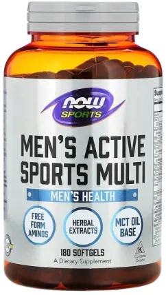 Вітаміни Now Foods Men's Extreme Sports Multi 180 софт капсул (733739038913)