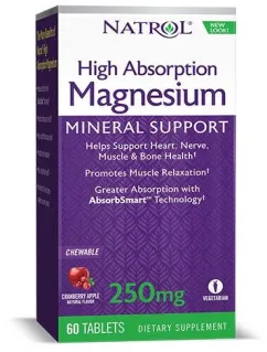 Витамины Natrol Magnesium Chew 60 таблеток (047469070663)