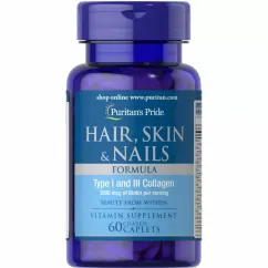 Вітаміни Puritan's Pride Hair, Skin & Nails Formula 60 таблеток (074312175800)