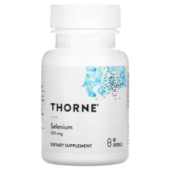 Вітаміни Thorne Research Селен, (селенометіонін), Selenomethionine, 60 капсул (693749225010)