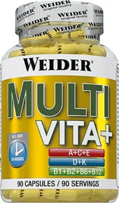 Витамины Weider MULTI VITA+ 90 капсул (4044782385517)