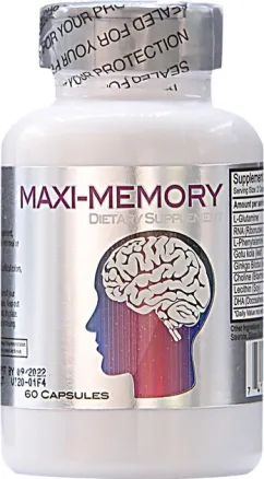 Вітаміни Nu-Health MAXI-MEMORY активатор пам'яті та мозку NCB 60 капсул (741360390744)