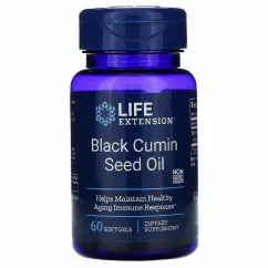 Олія насіння чорного кмину, Black Cumin Seed Oil, Life Extension, 60 капсул (737870170969)