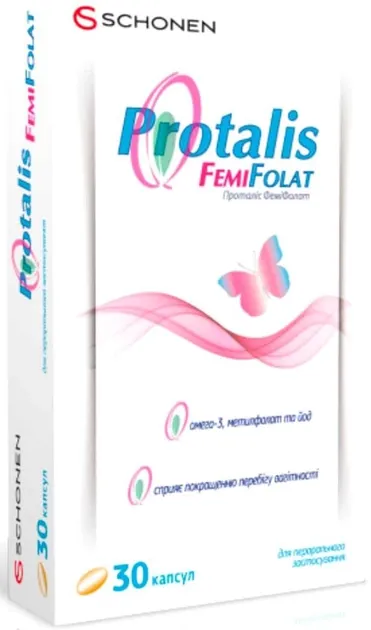 Вітаміни Проталіс FemiFolat для жінок 30 капсул (000001237) - фото №2