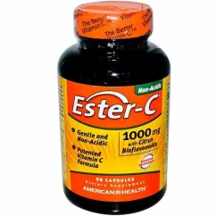 Естер-С American Health з біофлавоноїдами, Ester-C, American Health, 1000 мг, 90 капсул (076630169752)