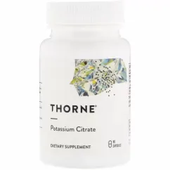 Вітаміни Thorne Research Калій Цитрат, Potassium Citrate, 90 капсул (693749240020)