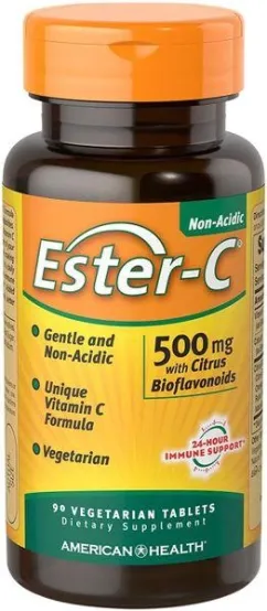 Естер-С American Health з біофлавоноїдами, Ester-C, American Health, 500 мг, 450 таблеток (076630169561)