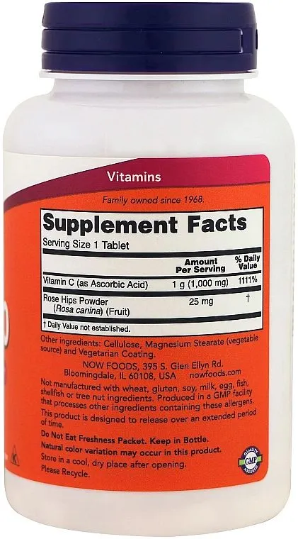 Витамины Now Foods C-1000 100 капсул (733739006905) - фото №2