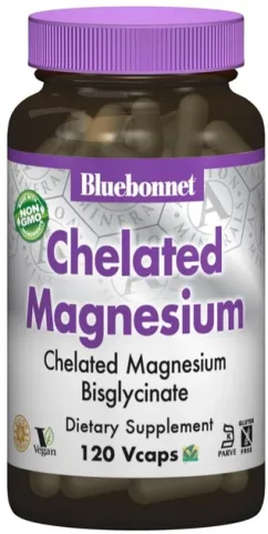 Минералы Bluebonnet Nutrition Albion Хелатный буферный магний 200 мг 120 гелевых капсул
