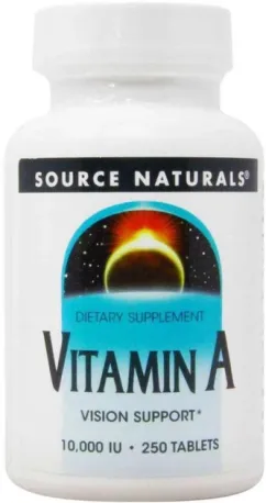 Вітаміни Source Naturals А 10000 IU 250 таблеток (21078008293)