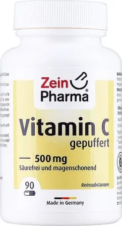 Вітамін С, ZeinPharma 500 мг, 90 капсул (ZP-12272)