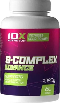 Комплекс вітамінів 10X Nutrition B-Complex Advance 60 таблеток (525272730726)