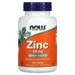 Мінерали Now Foods Zinc Gluconate — 50 мл 100 таблеток (733739015204)