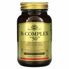 B-Комплекс Solgar 50, B-Complex 50, 50 вегетарианских капсул (33984011205)