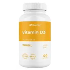 Вітаміни Sporter Vitamin D3 2000 ME 120 таблеток (4820249720035)