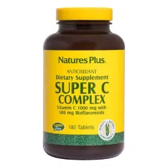 Суперкомплекс вітаміну С, Super C Complex, 1000 мг, Nature's Plus, 180 таблеток (097467024786)