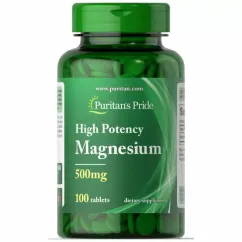Минералы Puritan's Pride Magnesium 500 мг 100 таблеток (074312155352)