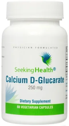 Кальцій D-глюкарат Seeking Health 250 мг 60 вегетаріанських капсул (810007520216)