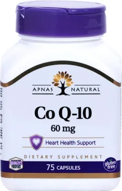 Коензим Apnas Natural 21th Century Q10 60 мг 75 капсул (74098521800)
