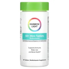 Мультивітаміни Rainbow Light для дорослих 50+ Food-Based Multivitamin 90 мінітаблеток (21888113422)