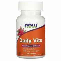Витаминно-минеральный комплекс Now Foods Daily Vits 100 таблеток (733739037701)