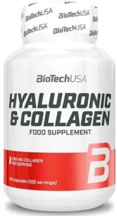 Витамины и минералы Biotech Hyaluronic & Collagen 100 капсул (5999076239726)
